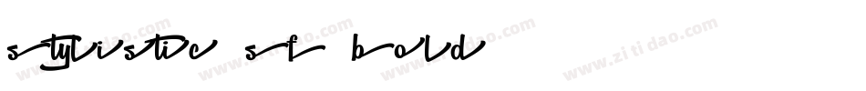 Stylistic SF Bold字体转换